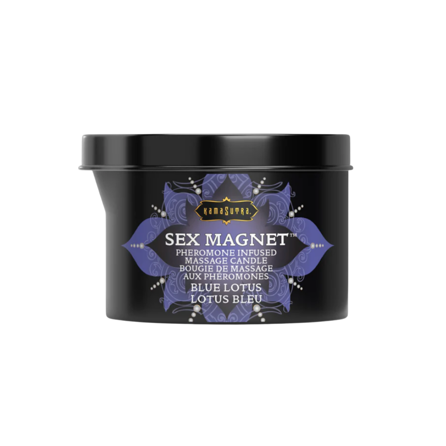 Sex Magnet Massage Candle Blue Lotus (with pour spout) 6 oz/170 g