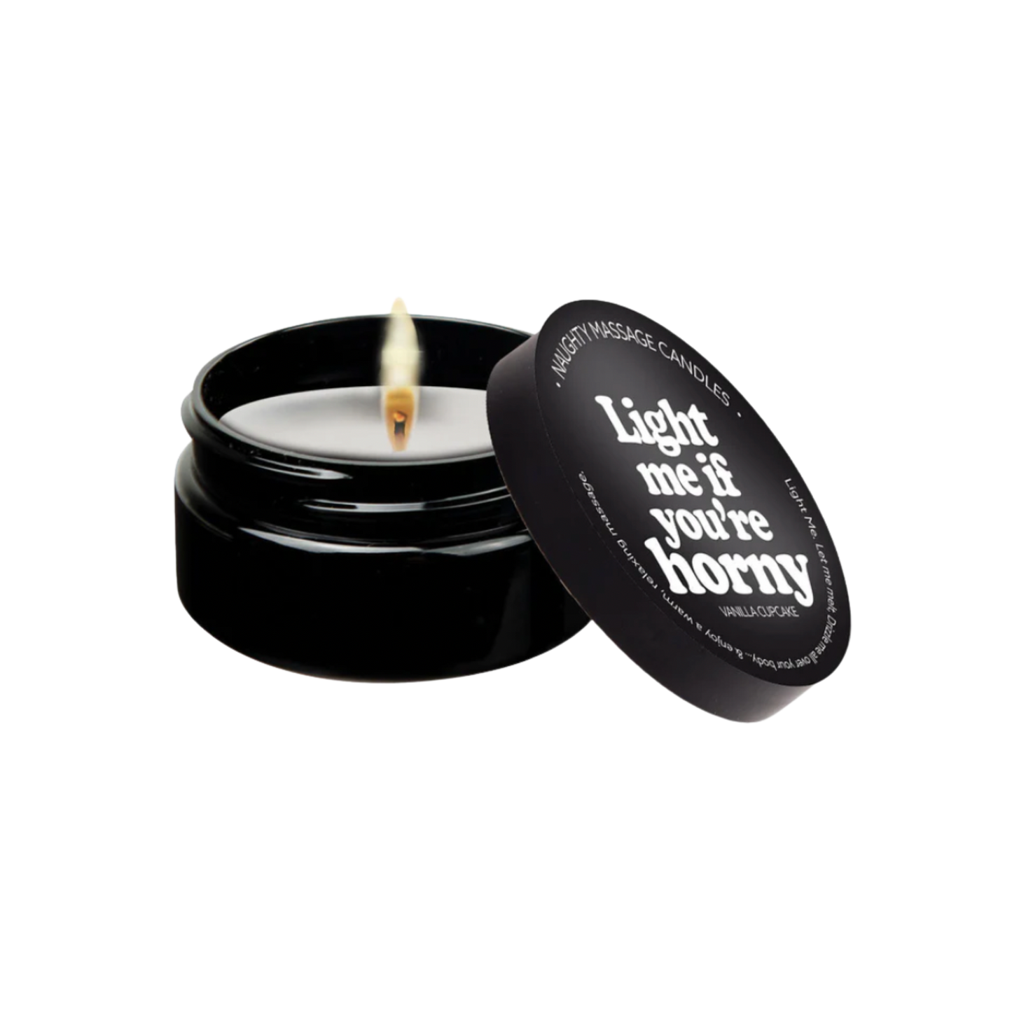 Light Me If You're Horny - Naughty Mini Massage Candle