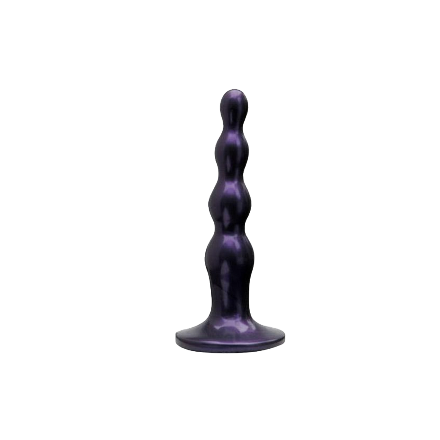 Tantus Silicone Ripple Small Silicone Butt Plug Midnight Purple